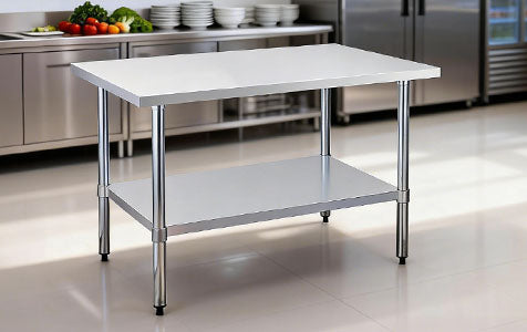 Stainless Steel Work Tables with Undershelf