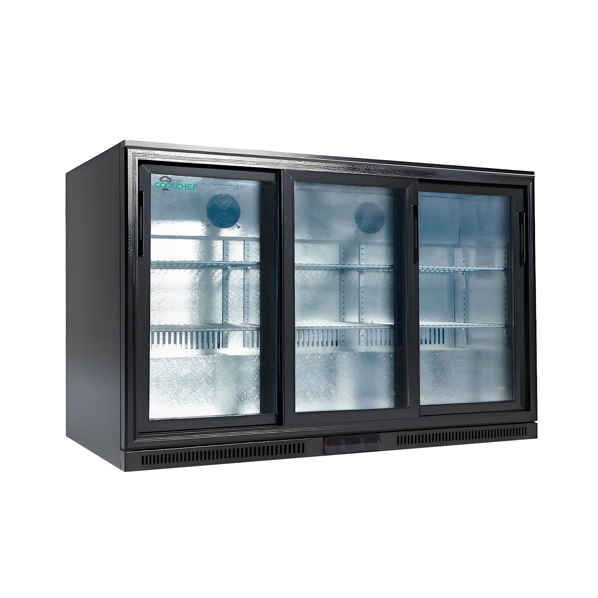 12.2 Cu Ft Commercial Back Bar Cooler Triple Glass Door 33-41F
