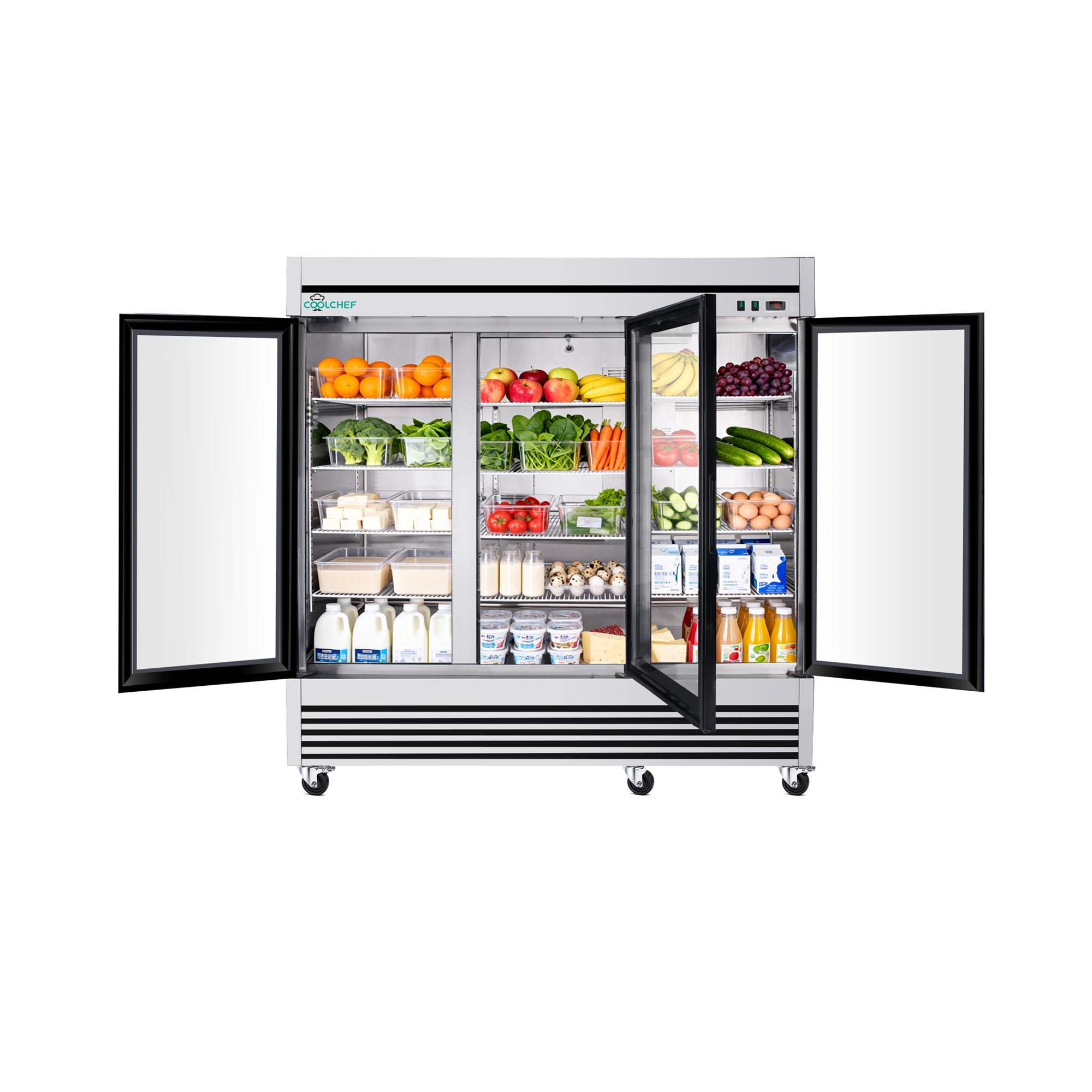72 Cu Ft Commercial Glass Door Merchandiser 33-40°F ETL