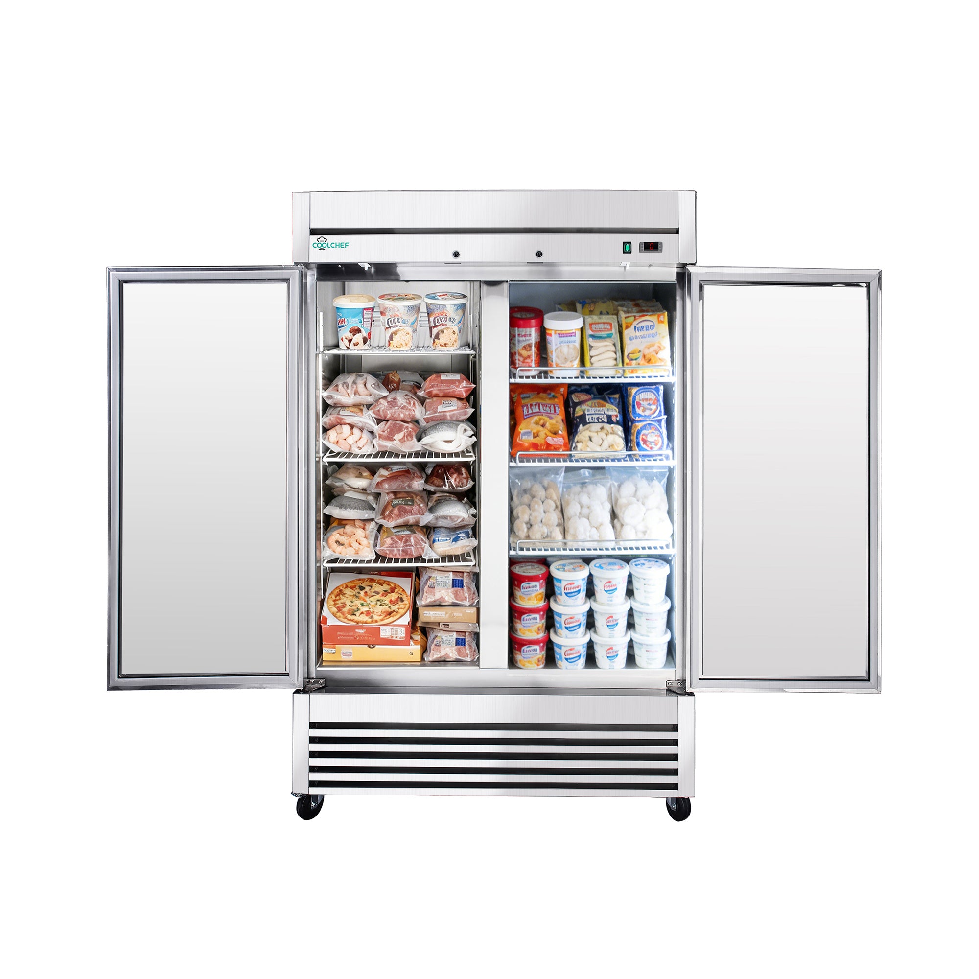 49 Cu Ft 2 Door Commercial Reach In Freezer ETL