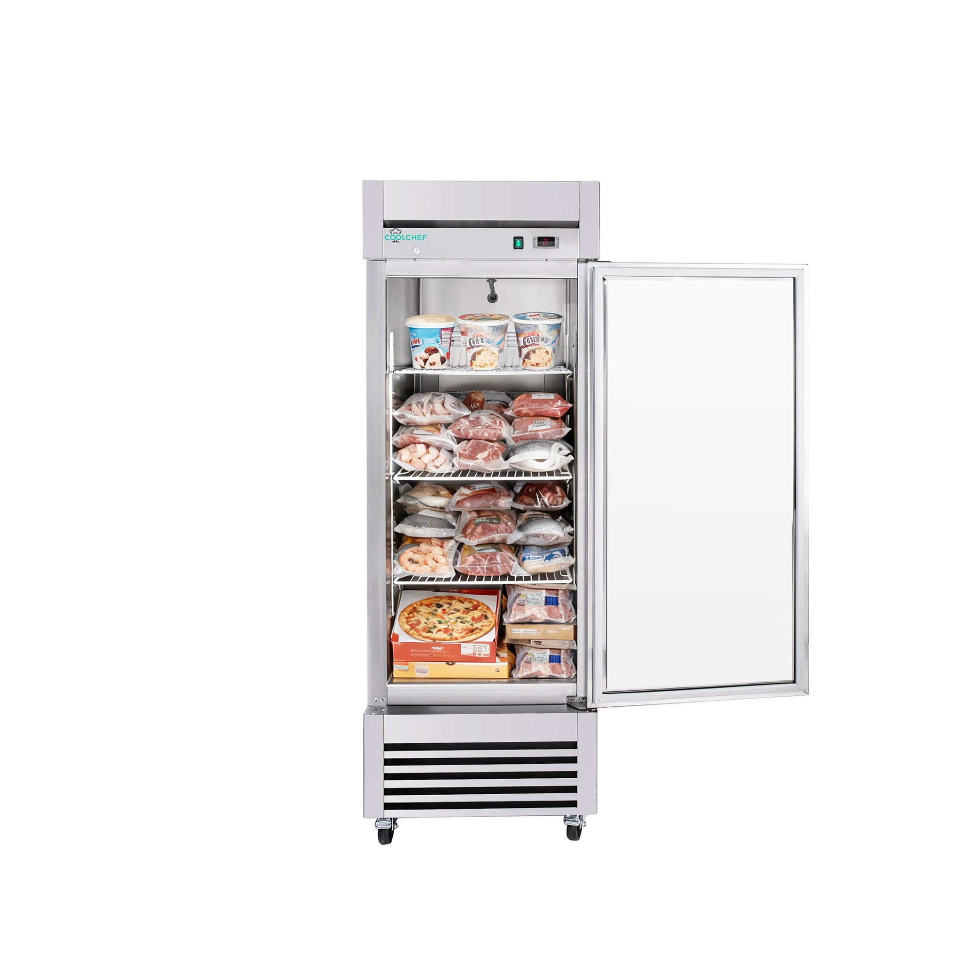 23 Cu Ft 1 Door Commercial Reach In Freezer ETL