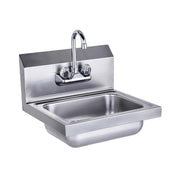 COOLCHEF 17" x 15" 304 Stainless Steel Wall Mounted Hand Sink