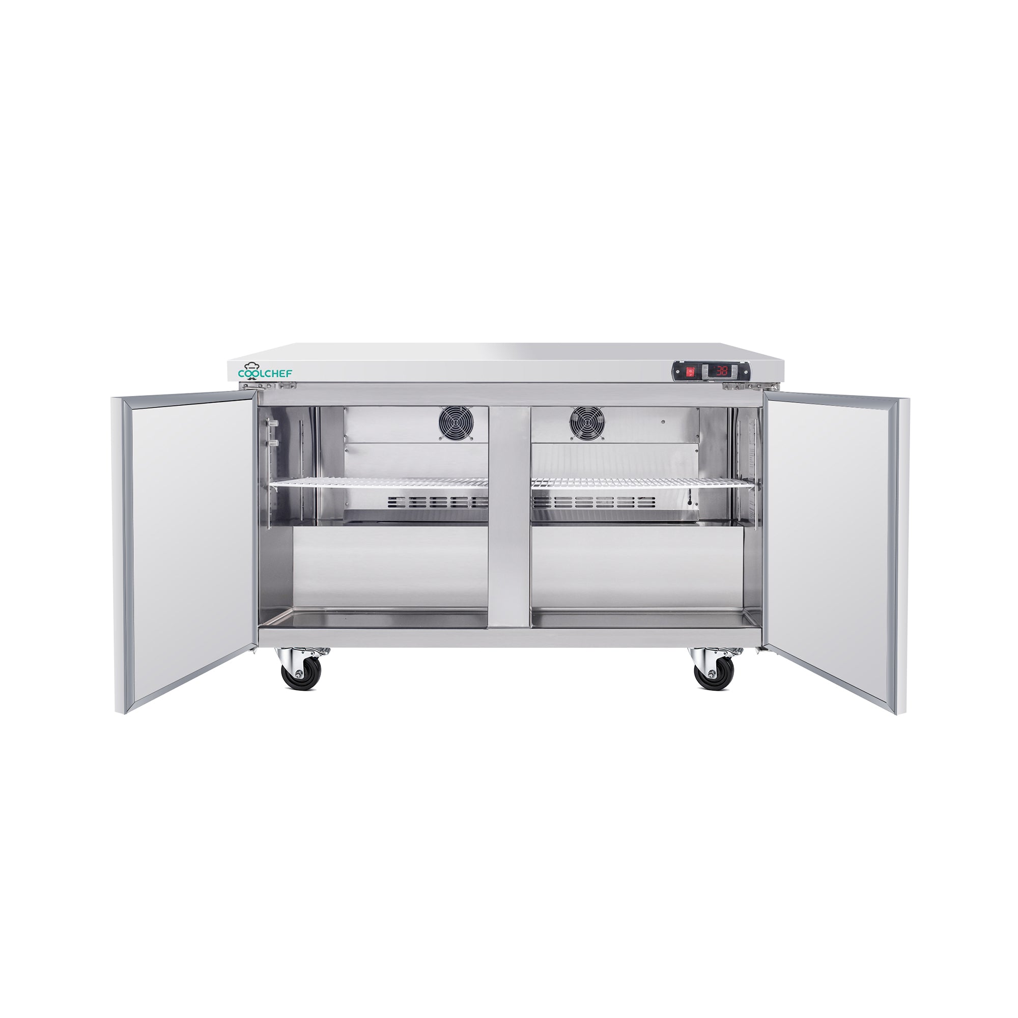 60" 17 Cu Ft Commercial Sandwich Prep Freezer ETL