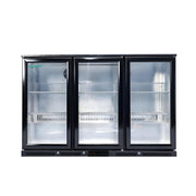 12.2 Cu Ft Commercial Back Bar Cooler Triple Glass Door 33-41F