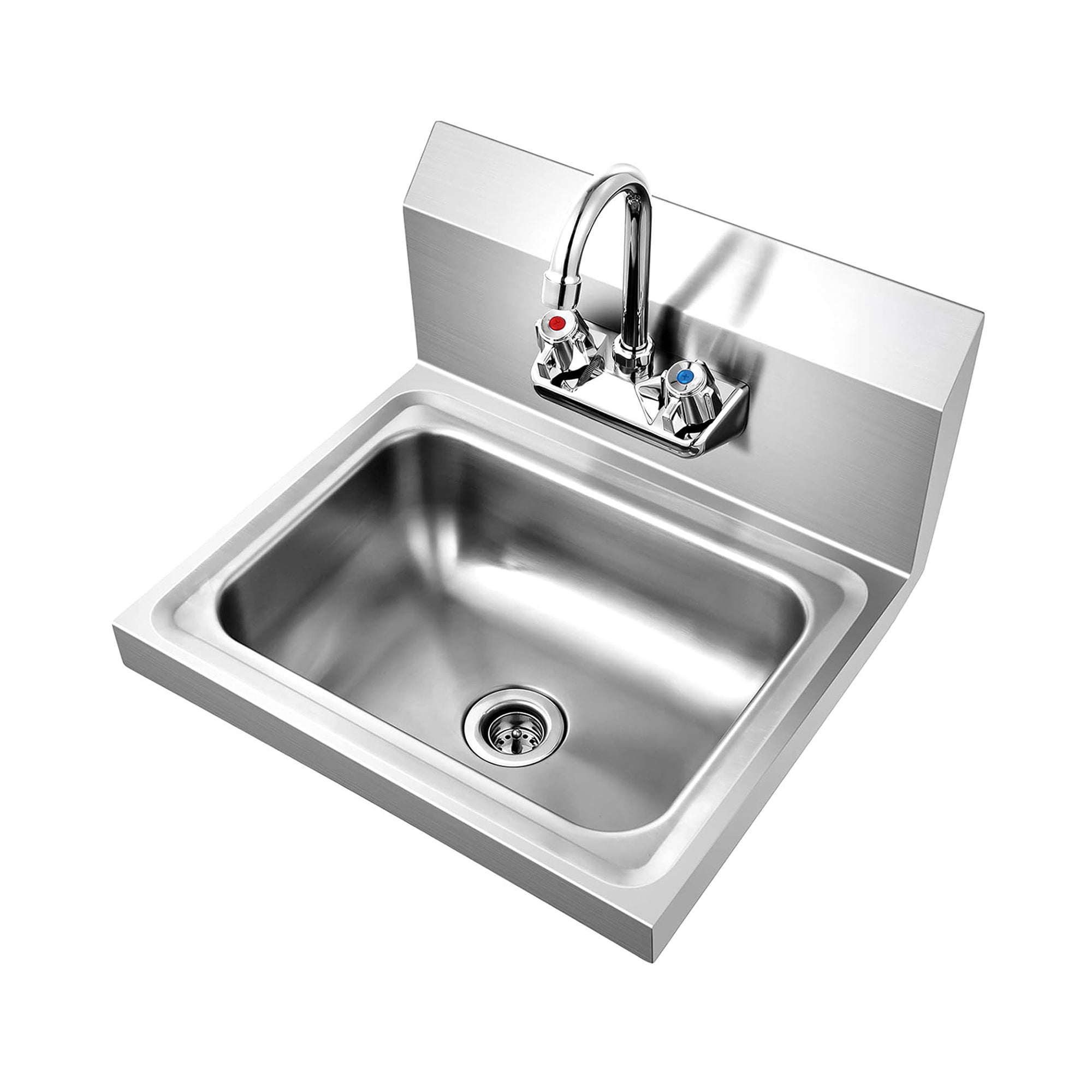 COOLCHEF 17" x 15" 304 Stainless Steel Wall Mounted Hand Sink