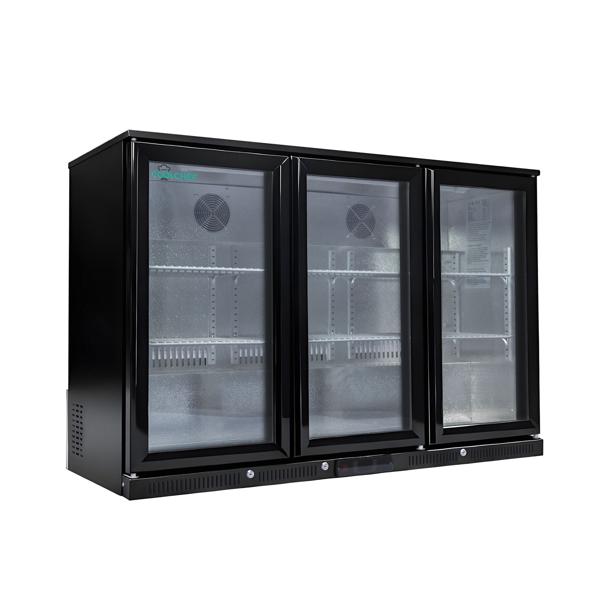 12.2 Cu Ft Commercial Back Bar Cooler Triple Sliding Glass Door