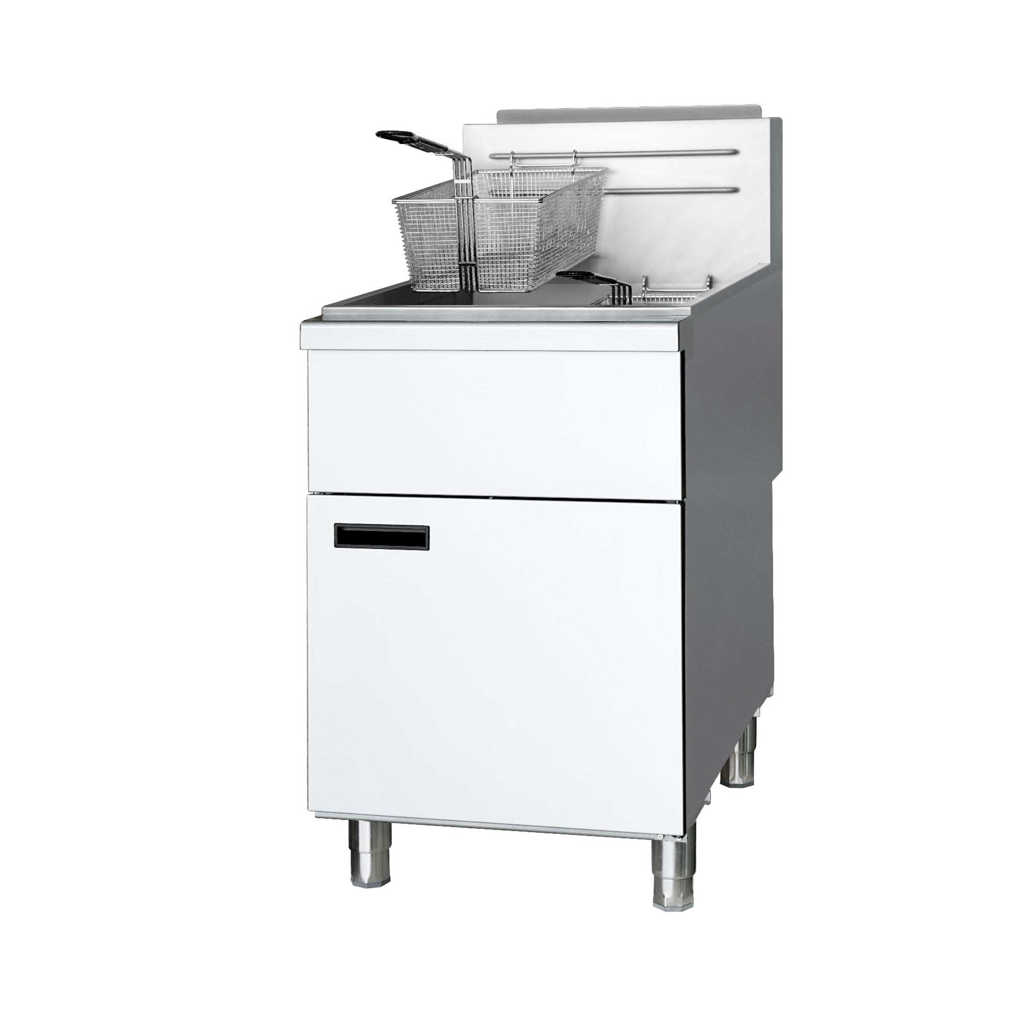 COOLCHEF Commercial Deep Fryer -5-Burner Liquid Propane Fryer CSA, 75-100 lbs Capacity, 150,000 BTU/h Adjustable Thermostat 200°F-400°F, Stainless Steel Gas Liquid Propane Deep Fryer for Restaurants