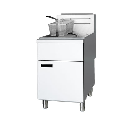 COOLCHEF Commercial Deep Fryer -5-Burner Liquid Propane Fryer CSA, 75-100 lbs Capacity, 150,000 BTU/h Adjustable Thermostat 200°F-400°F, Stainless Steel Gas Liquid Propane Deep Fryer for Restaurants