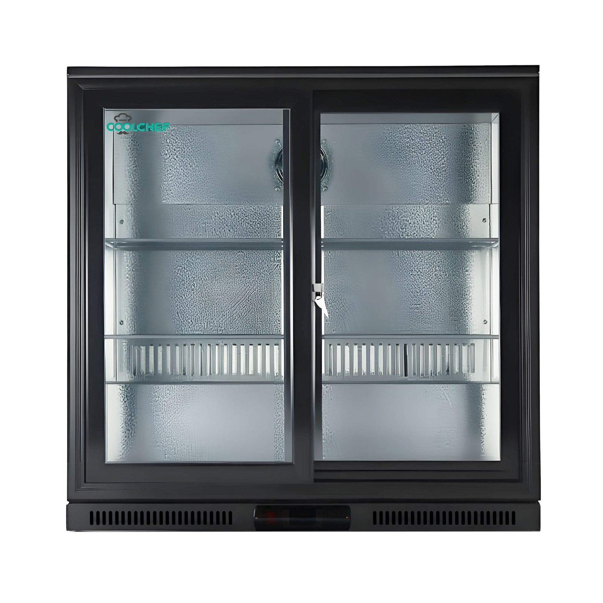 7.4 Cu Ft Commercial Back Bar Cooler Double Sliding Glass Door