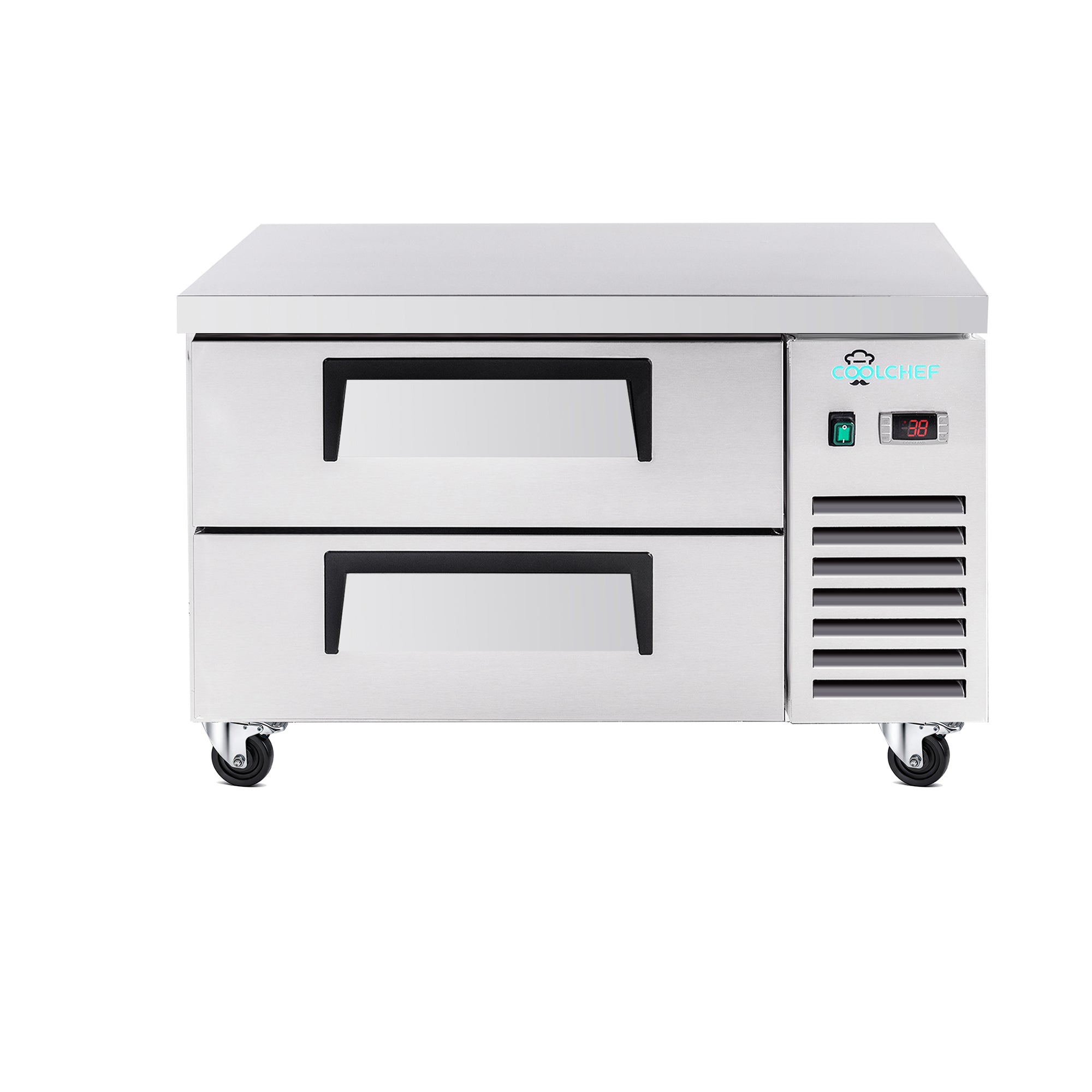 36" 2 Drawer Commercial Chef Base Refrigerator ETL