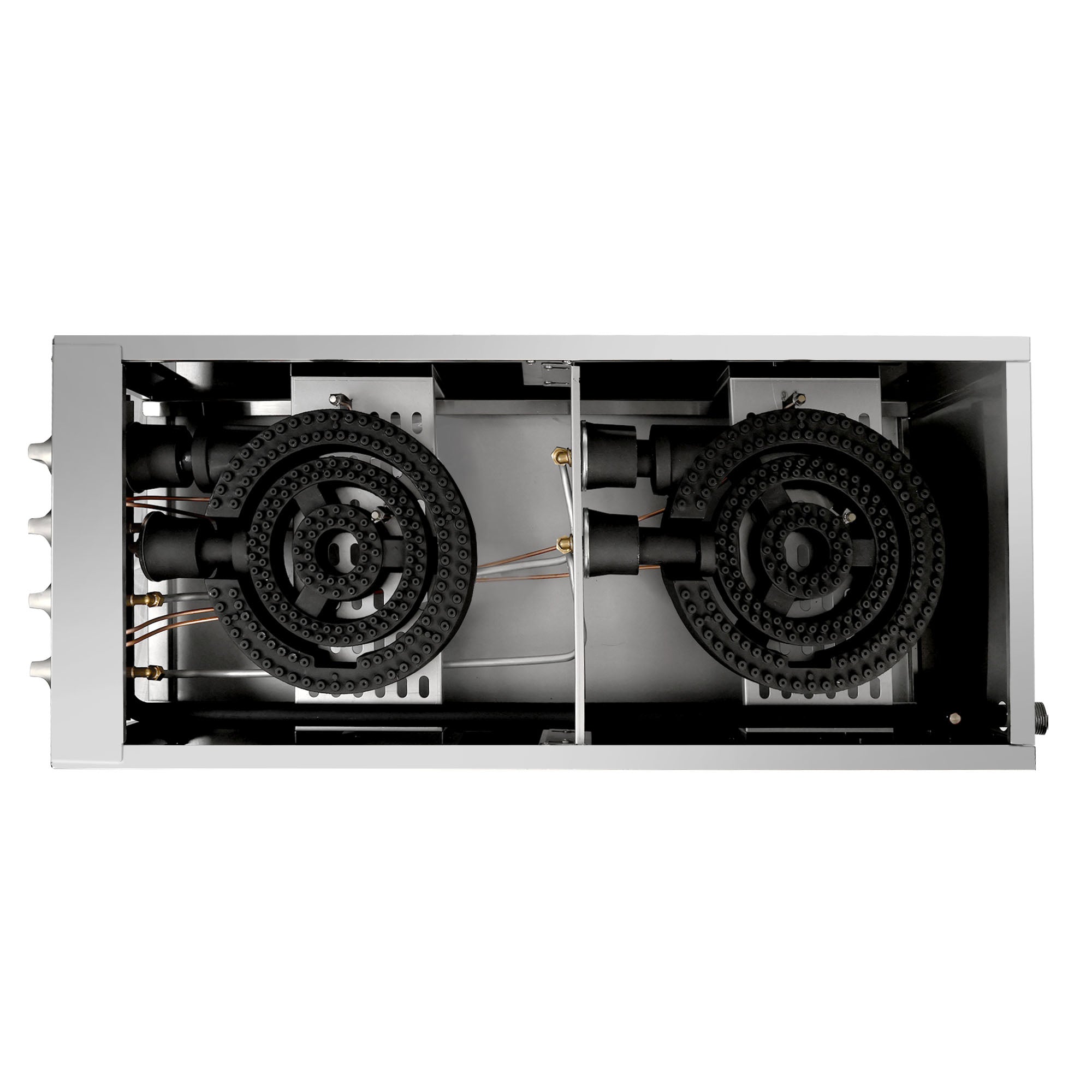 160,000 BTU Commercial Gas Stock Pot Range 2 Burner NG LP