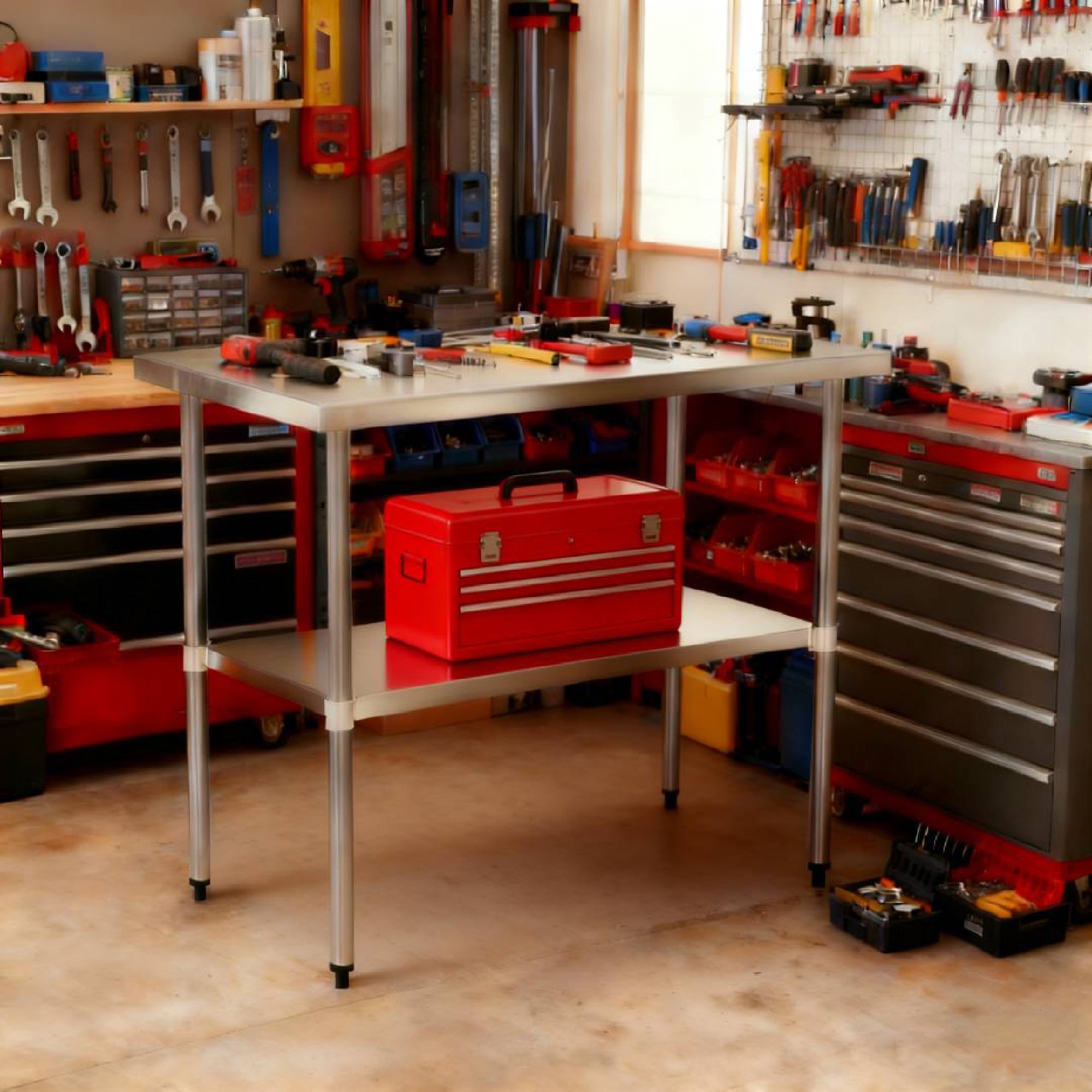 30" x 72" 30-Gauge Stainless Steel Commercial Work Table