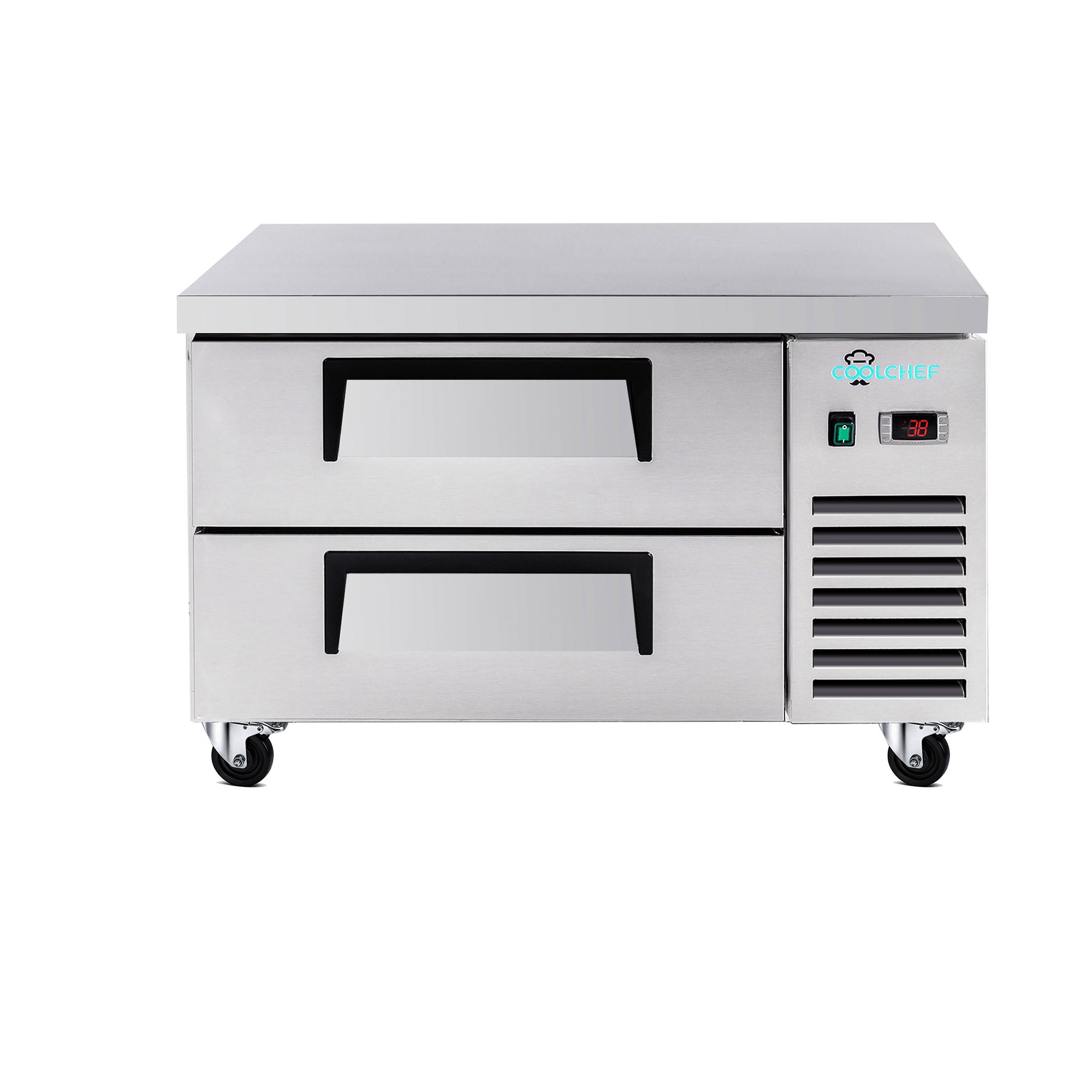 36" 2 Drawer Commercial Chef Base Refrigerator ETL