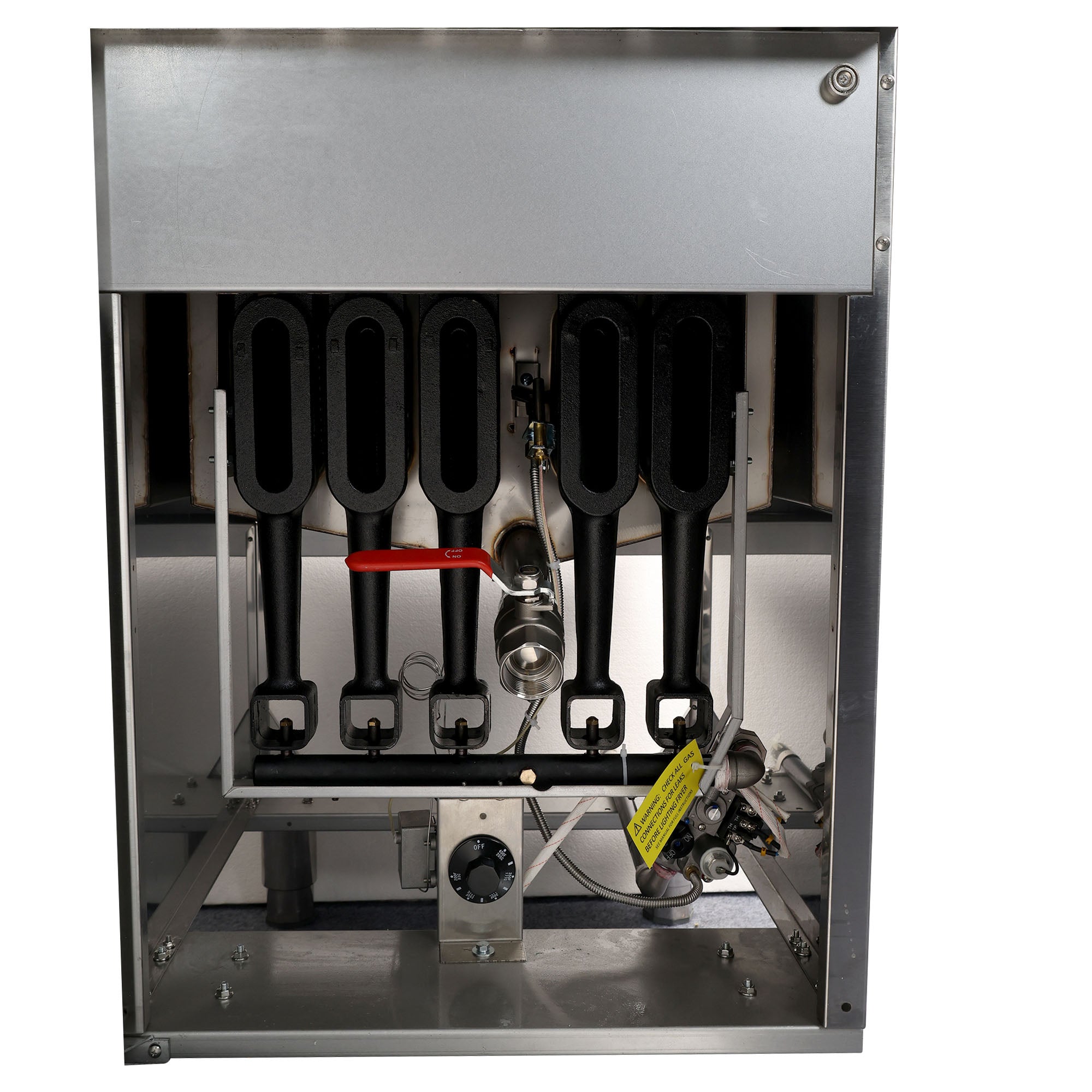 150,000 BTU 5 Burner Commercial Gas Fryer 75-80 lb Natural Gas