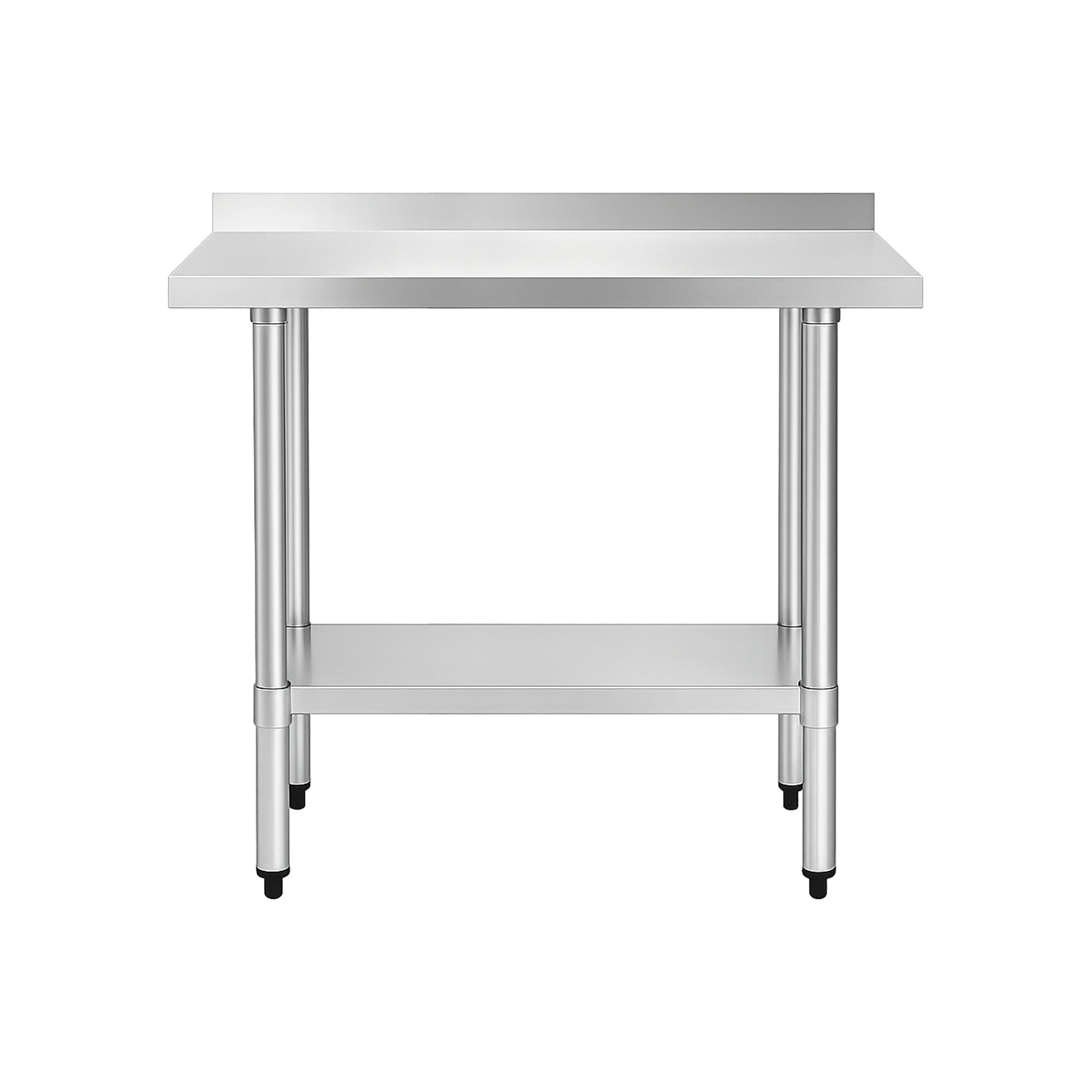 18" x 36" 18-Gauge Stainless Steel Commercial Work Table with 2" Backsplash and Undershelf