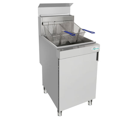 150,000 BTU 5 Burner Commercial Gas Fryer 75-80 lb LP