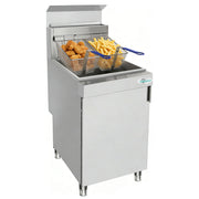 150,000 BTU 5 Burner Commercial Gas Fryer 75-80 lb LP
