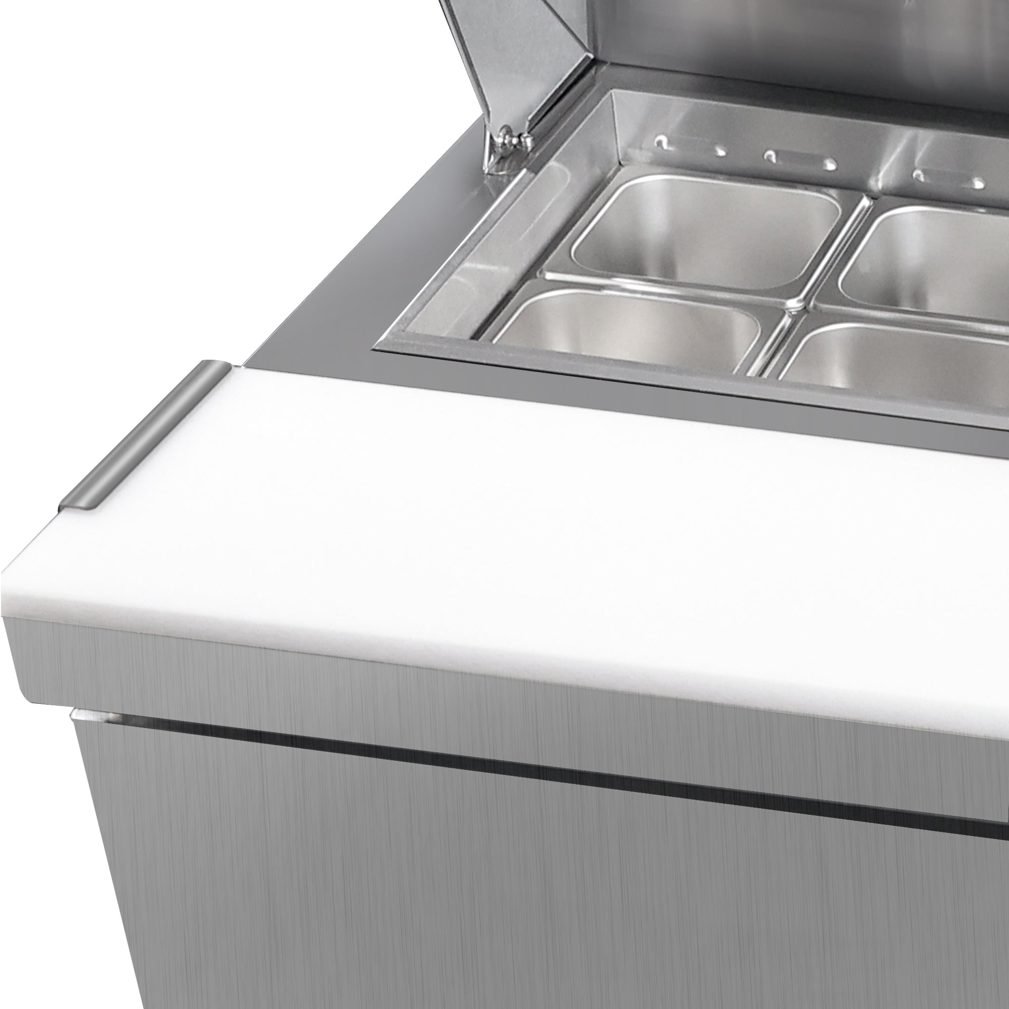 48" Commercial Sandwich Prep Table 12 Pan 33-41°F ETL