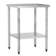 24" x 24" 24-Gauge Stainless Steel Commercial Work Table