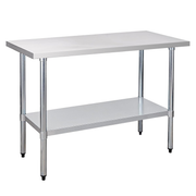 24" x 48" 24-Gauge Stainless Steel Commercial Work Table