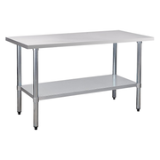 24" x 60" 24-Gauge Stainless Steel Commercial Work Table