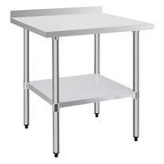 COOLCHEF 30-Gauge Stainless Steel Commercial Work Table with Backsplash