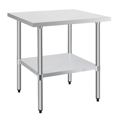 30" x 30" 18-Gauge Stainless Steel Commercial Work Table