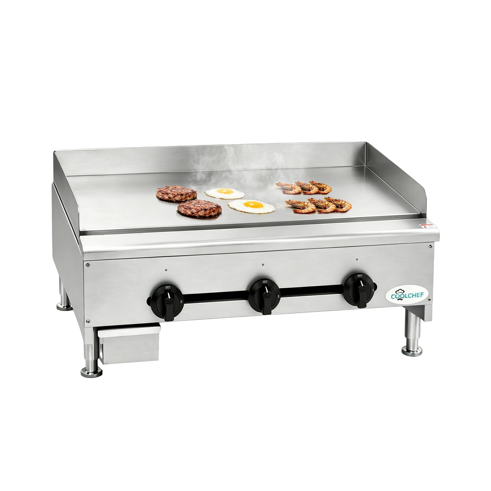 36" 90,000 BTU Commercial Gas Griddle 3 Burner CSA