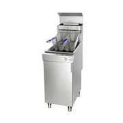 90,000 BTU 3 Burner Commercial Gas Fryer 35-40 lb Natural Gas
