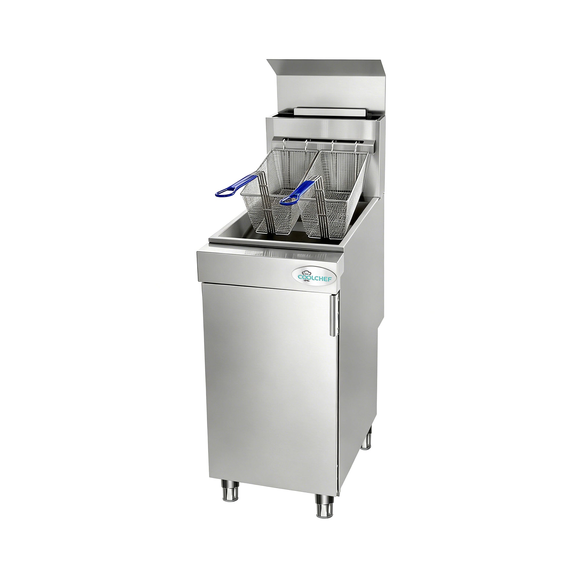 90,000 BTU 3 Burner Commercial Gas Fryer 35-40 lb LP