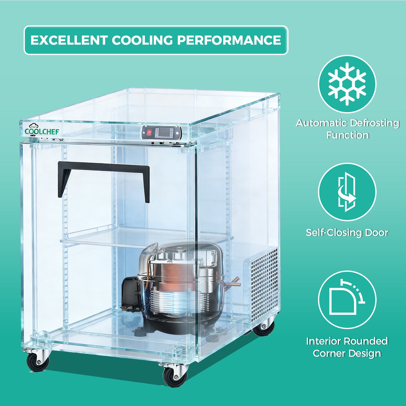 28" 8 Cu Ft Commercial Sandwich Prep Table Refrigerator ETL