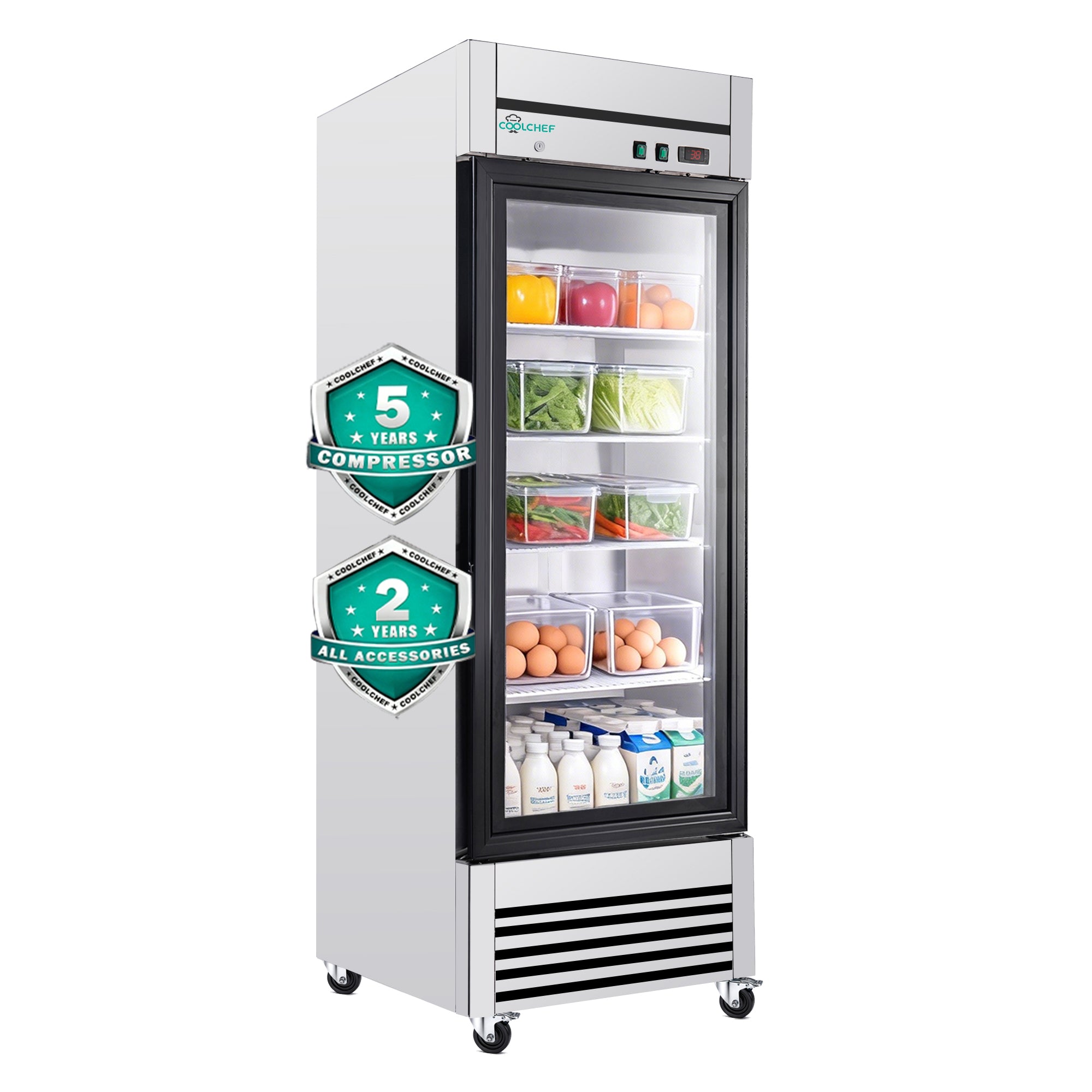 23 Cu Ft Commercial Beverage Display Capacity