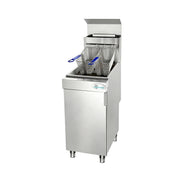 120,000 BTU 4 Burner Commercial Gas Fryer 40-50 lb LP
