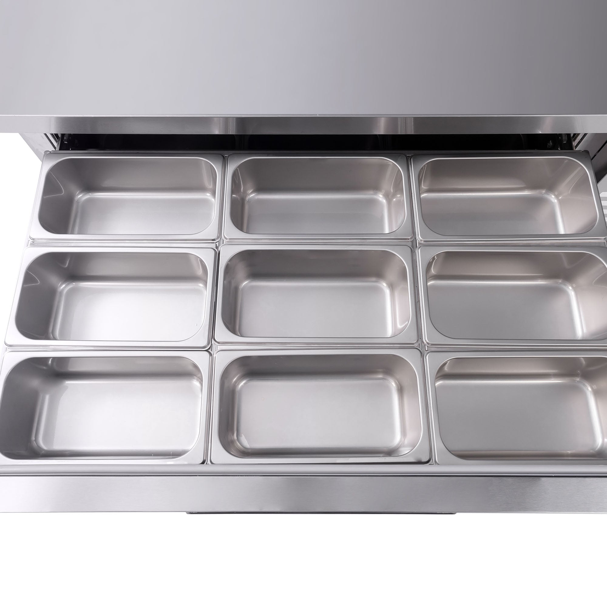 52" 2 Drawer Commercial Chef Base Refrigerator ETL