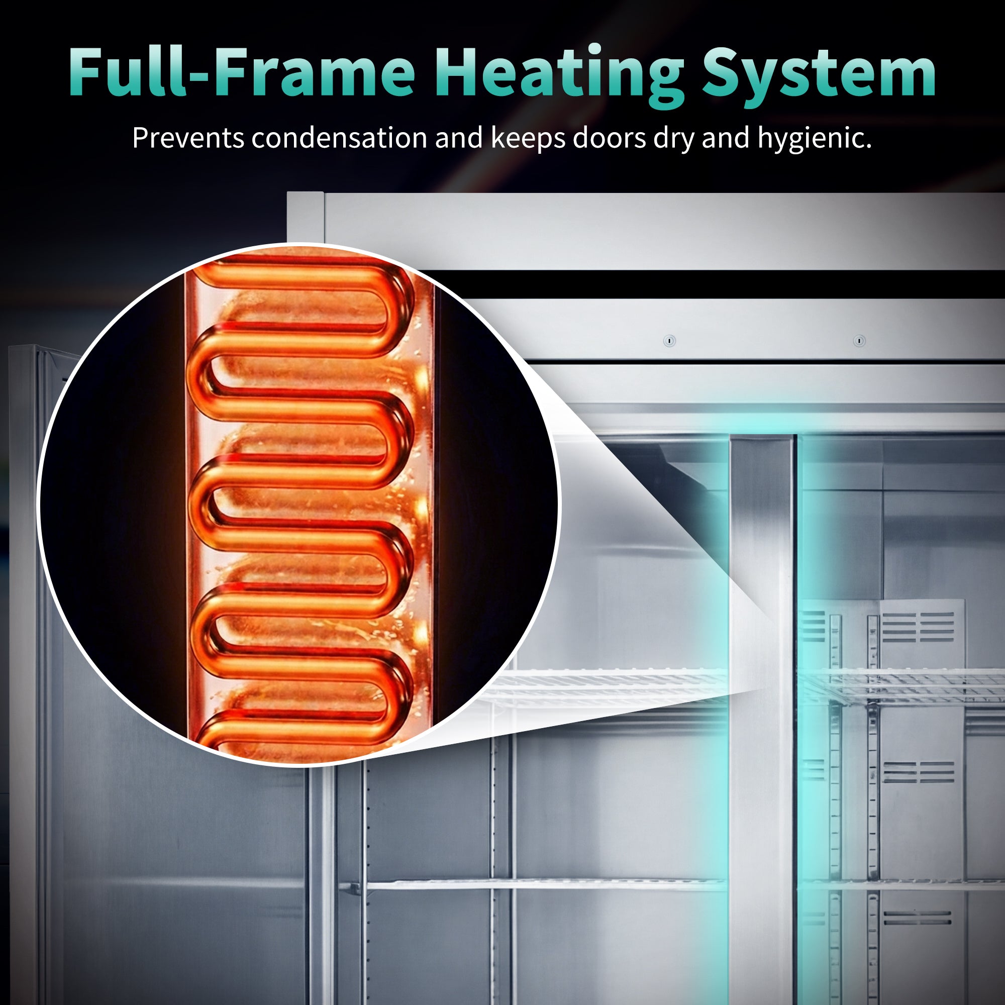 72 Cu Ft 3 Door Commercial Reach In Freezer ETL