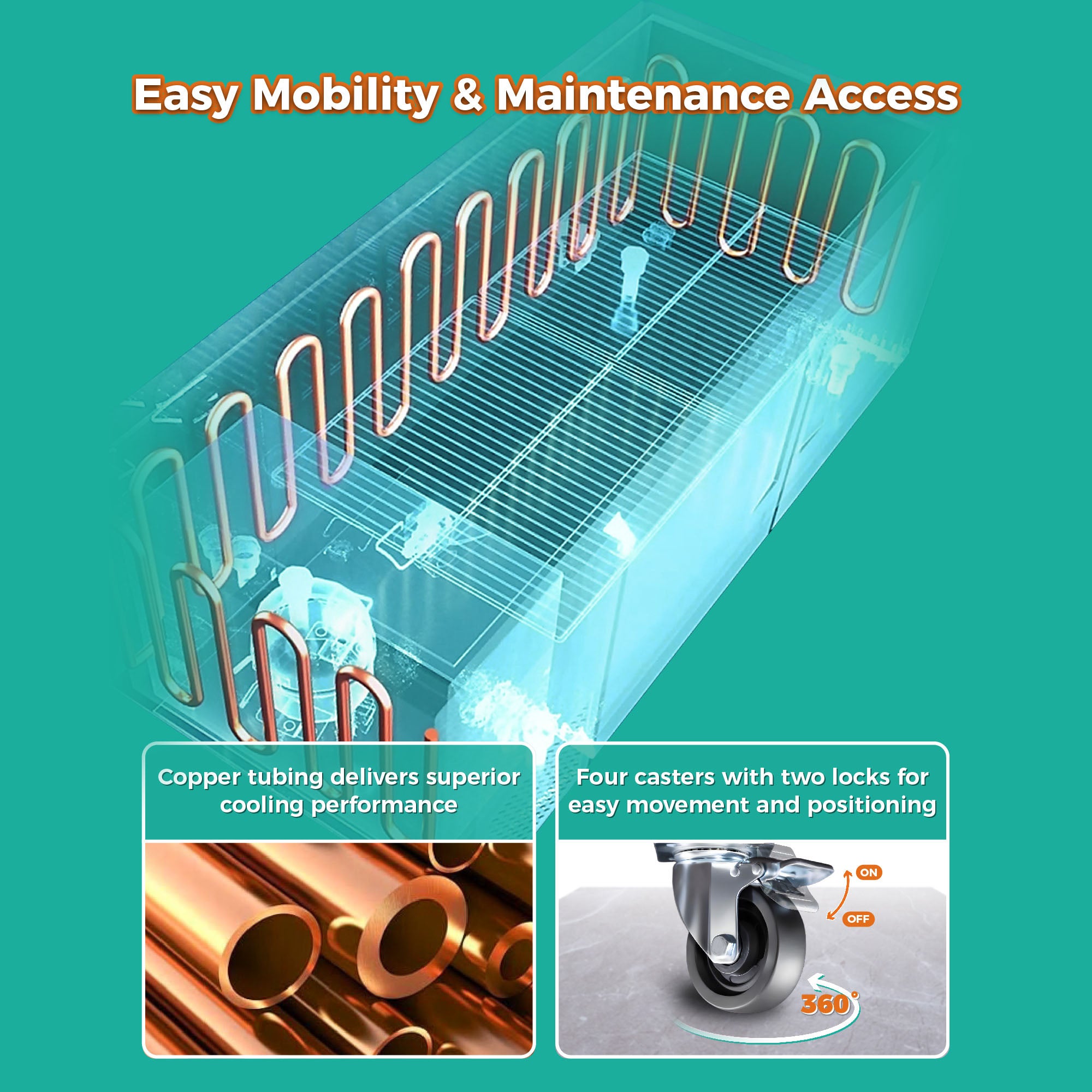 COOLCHEF 69" 2 Door Pizza Prep Refrigerator