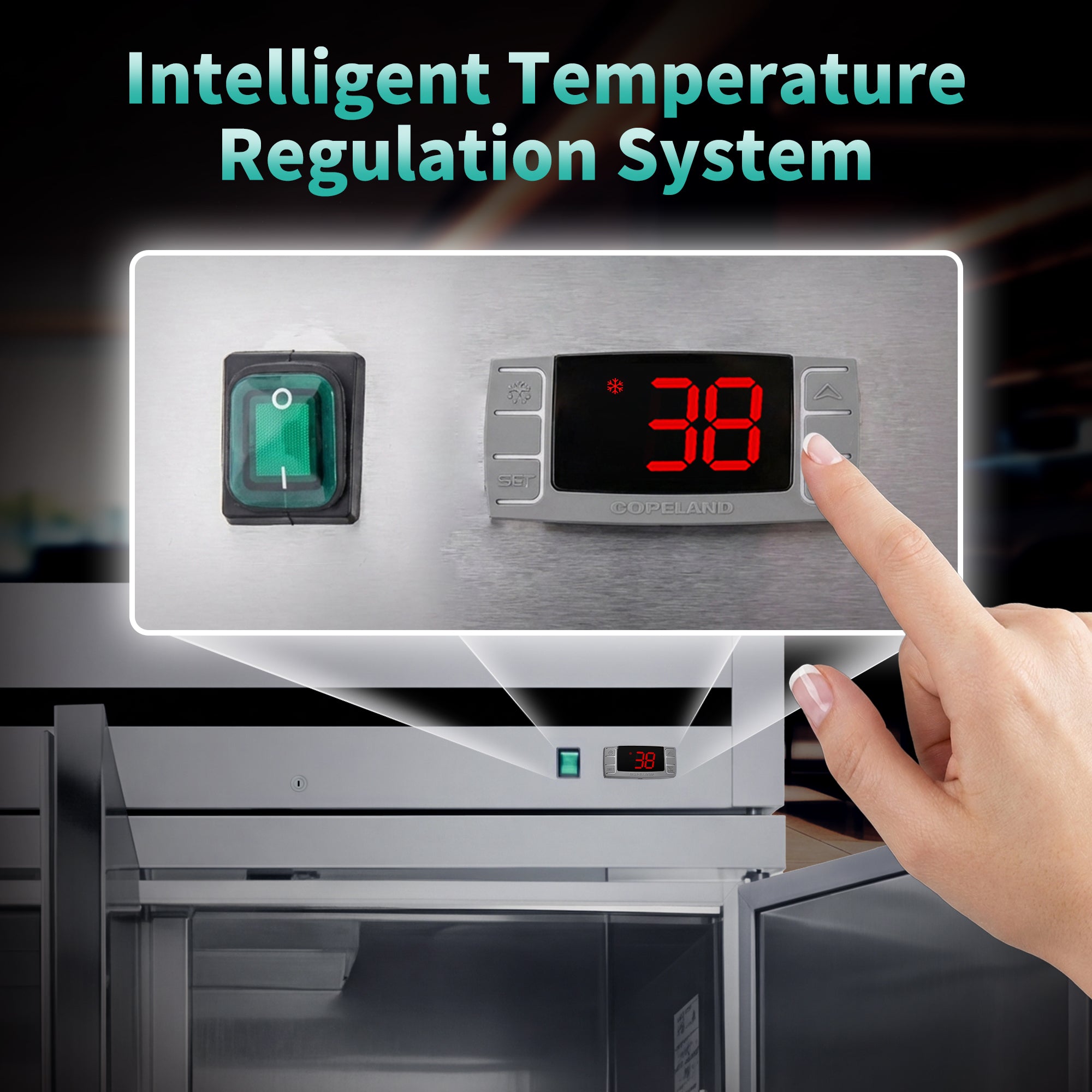 72 Cu Ft 3 Door Commercial Reach In Refrigerator ETL