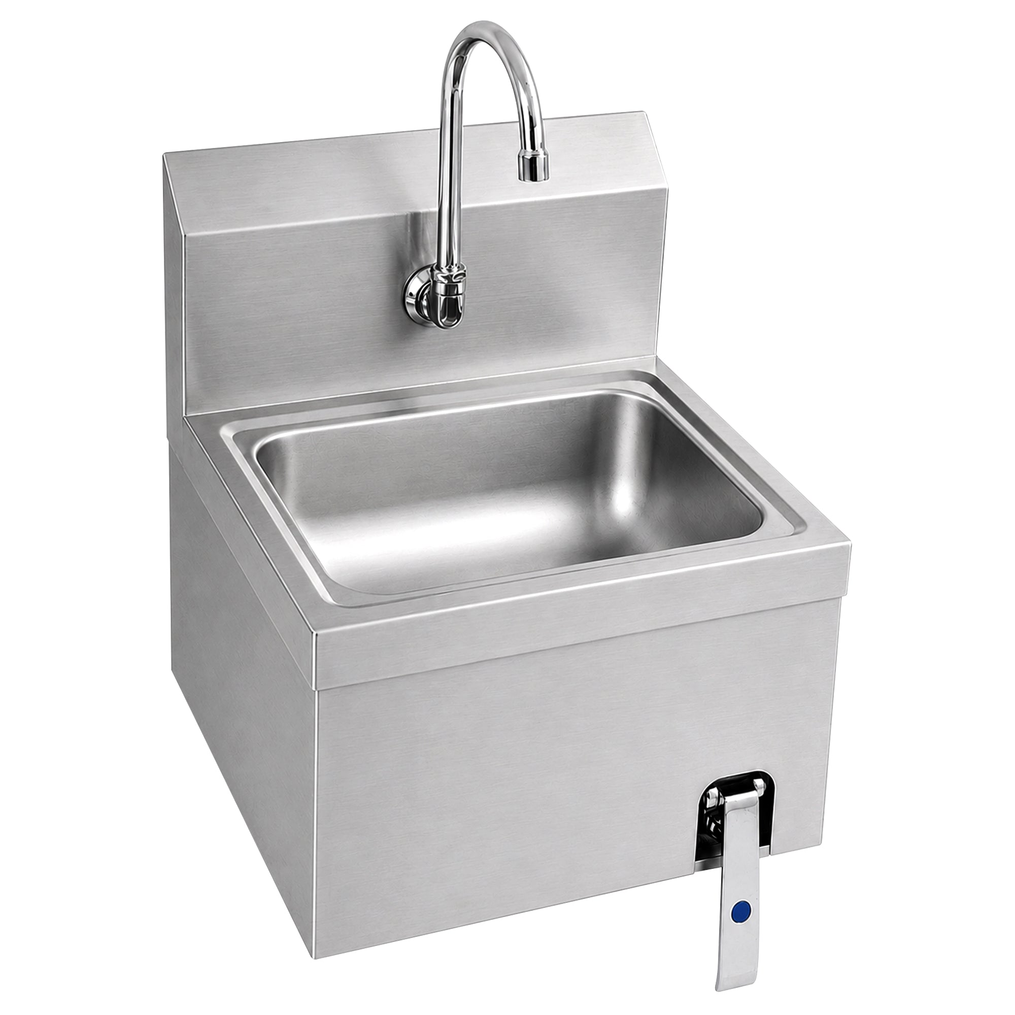 17" x 15" Wall Mounted Hands-Free Hand Sink with Knee Operated Valve