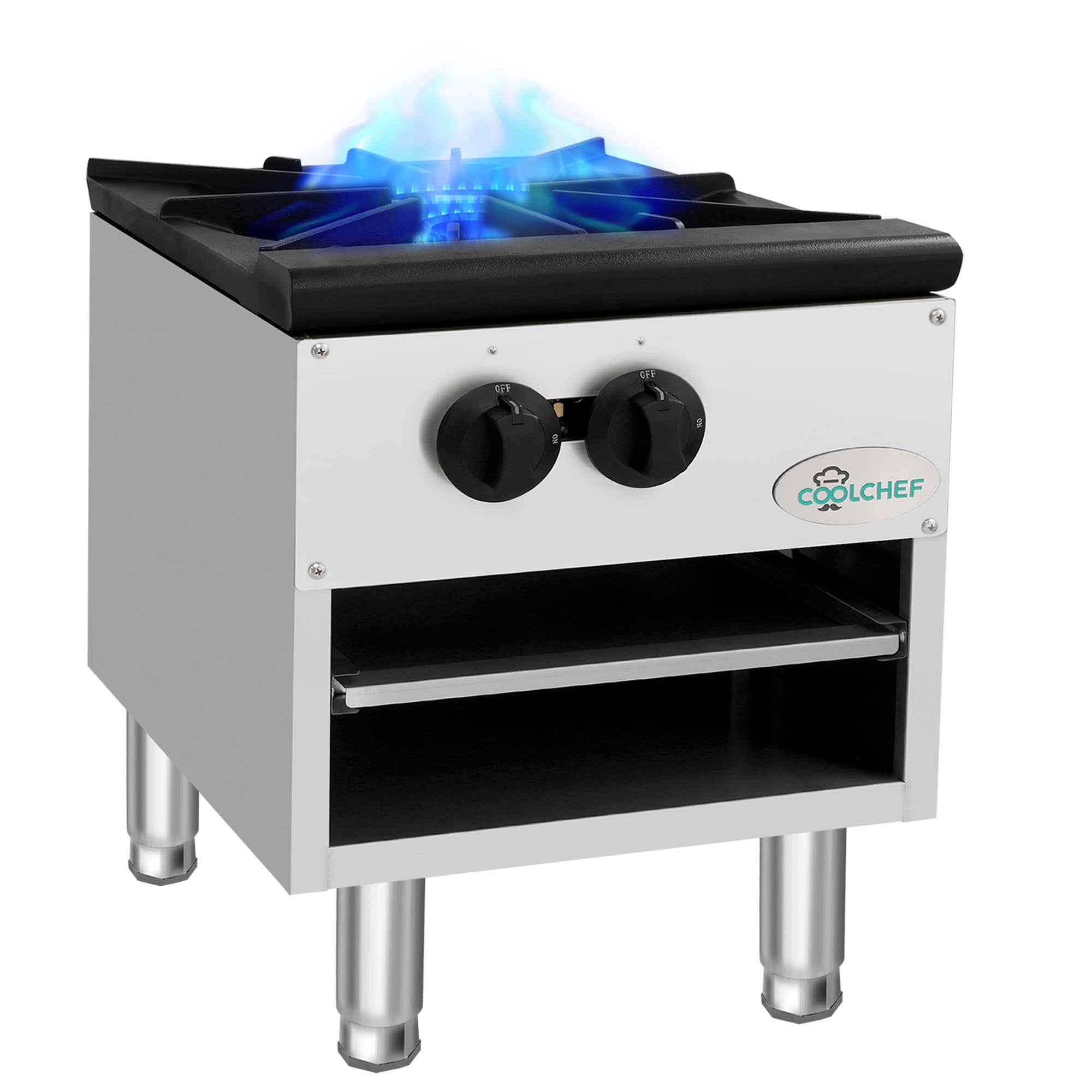 80,000 BTU Commercial Gas Stock Pot Range 1 Burner NG LP