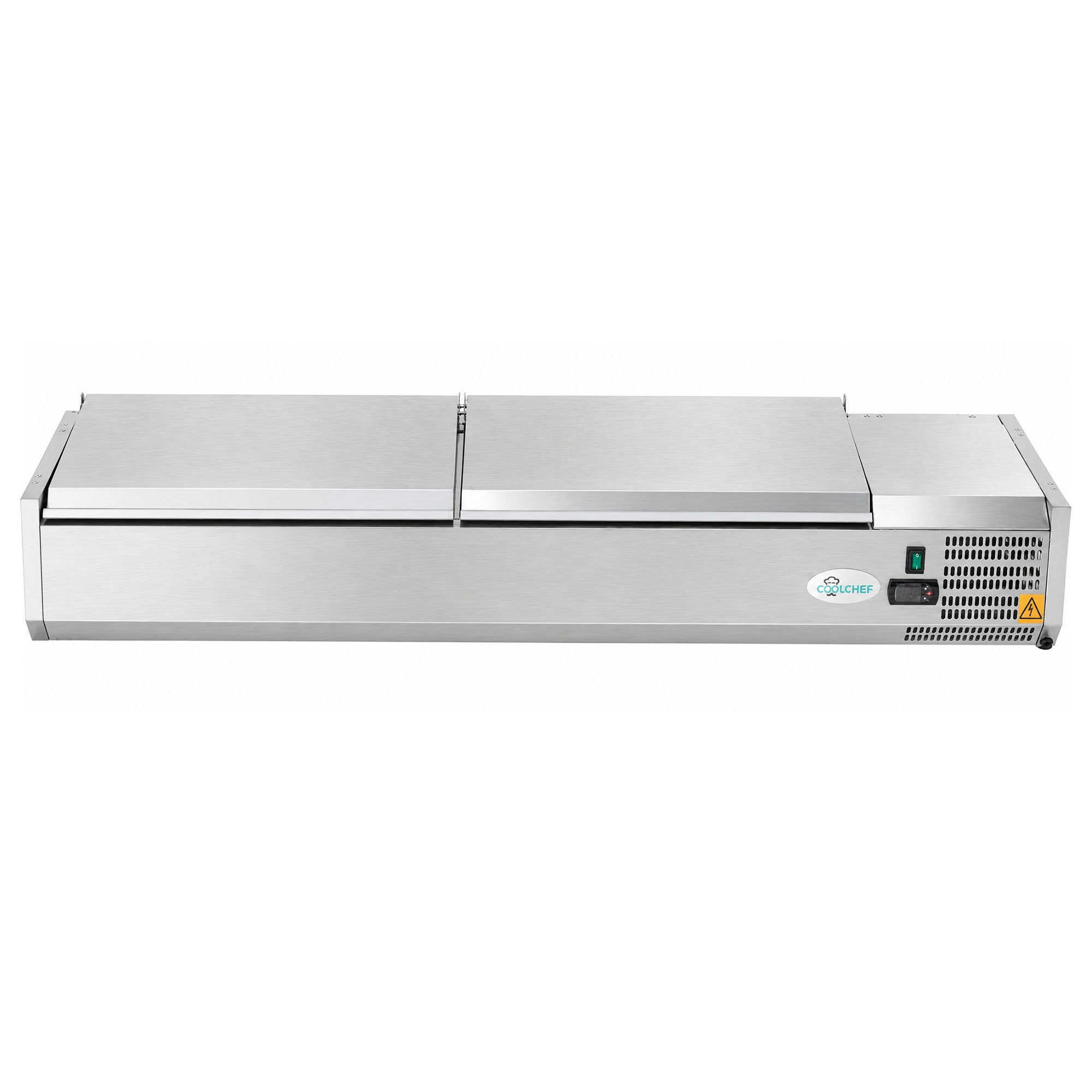 71" Commercial Refrigerated Prep Station, 2.6 Cu.Ft, Stainless Lid, R290 ETL