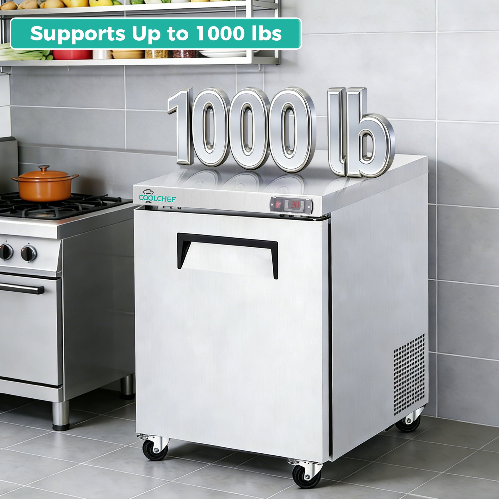 28" 8 Cu Ft Commercial Sandwich Prep Table Refrigerator ETL