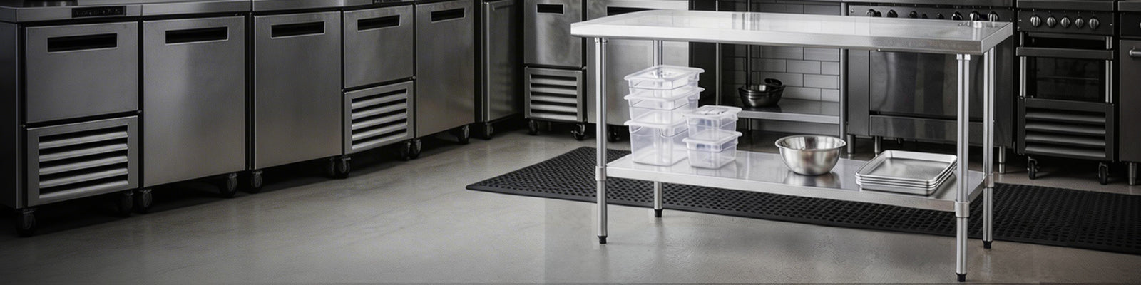 Stainless Steel Work Tables with Undershelf