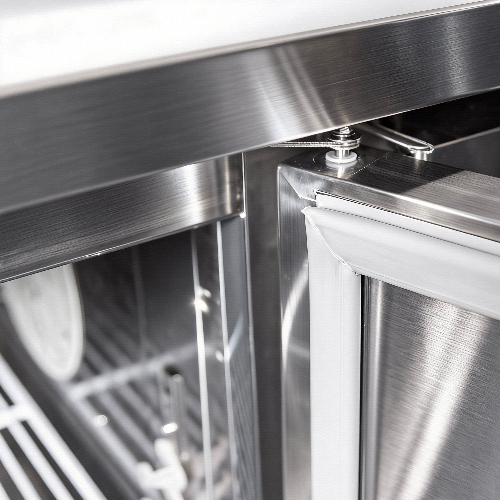 COOLCHEF 69" 2 Door Pizza Prep Refrigerator