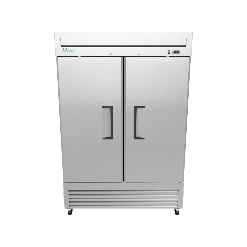 49 Cu Ft 2 Door Commercial Reach In Refrigerator ETL