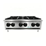 150,000 BTU Commercial Gas Hot Plate 6 Burner NG LP