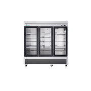 72 Cu Ft Commercial Glass Door Freezer -8 to 0°F ETL