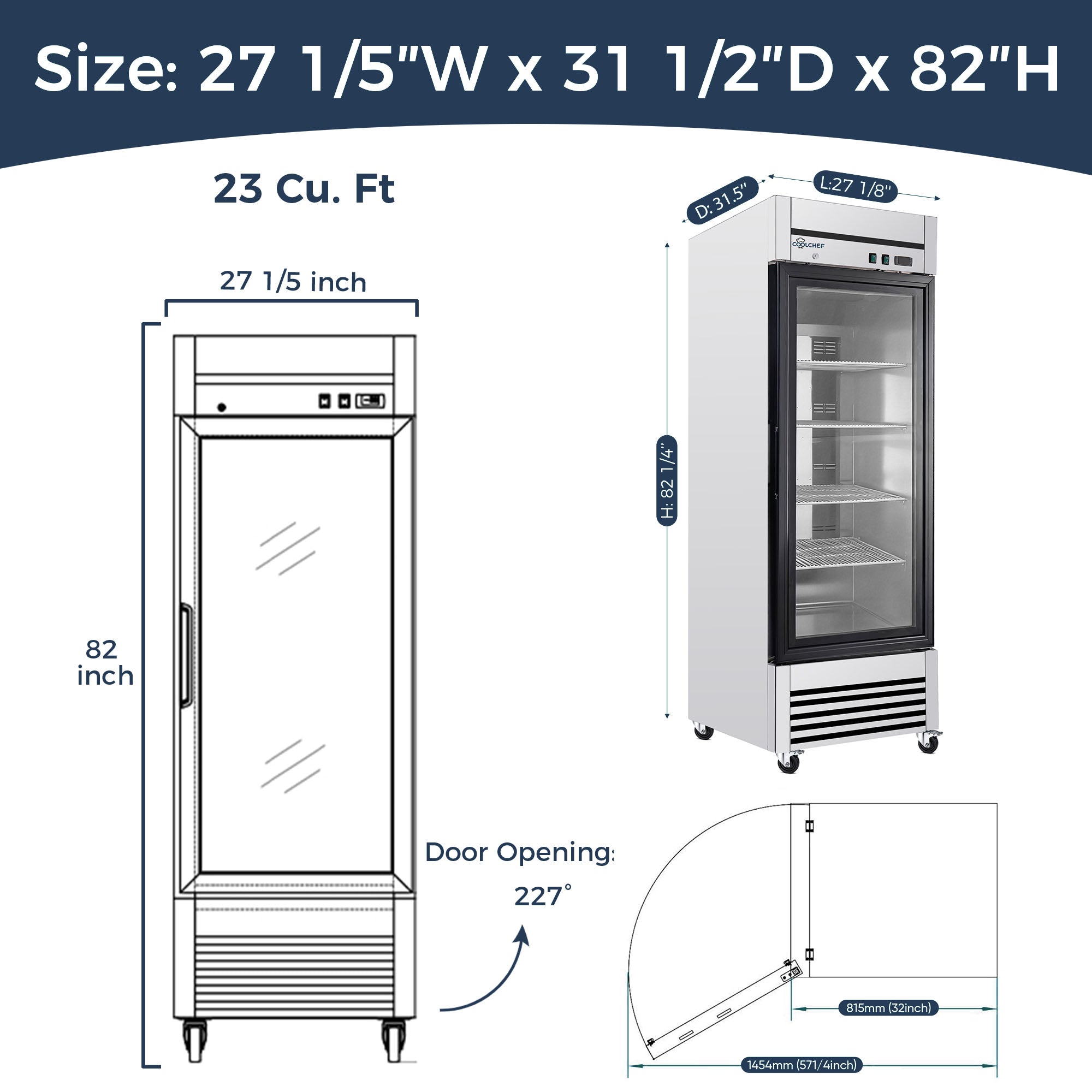 23 Cu Ft Commercial Beverage Display Capacity