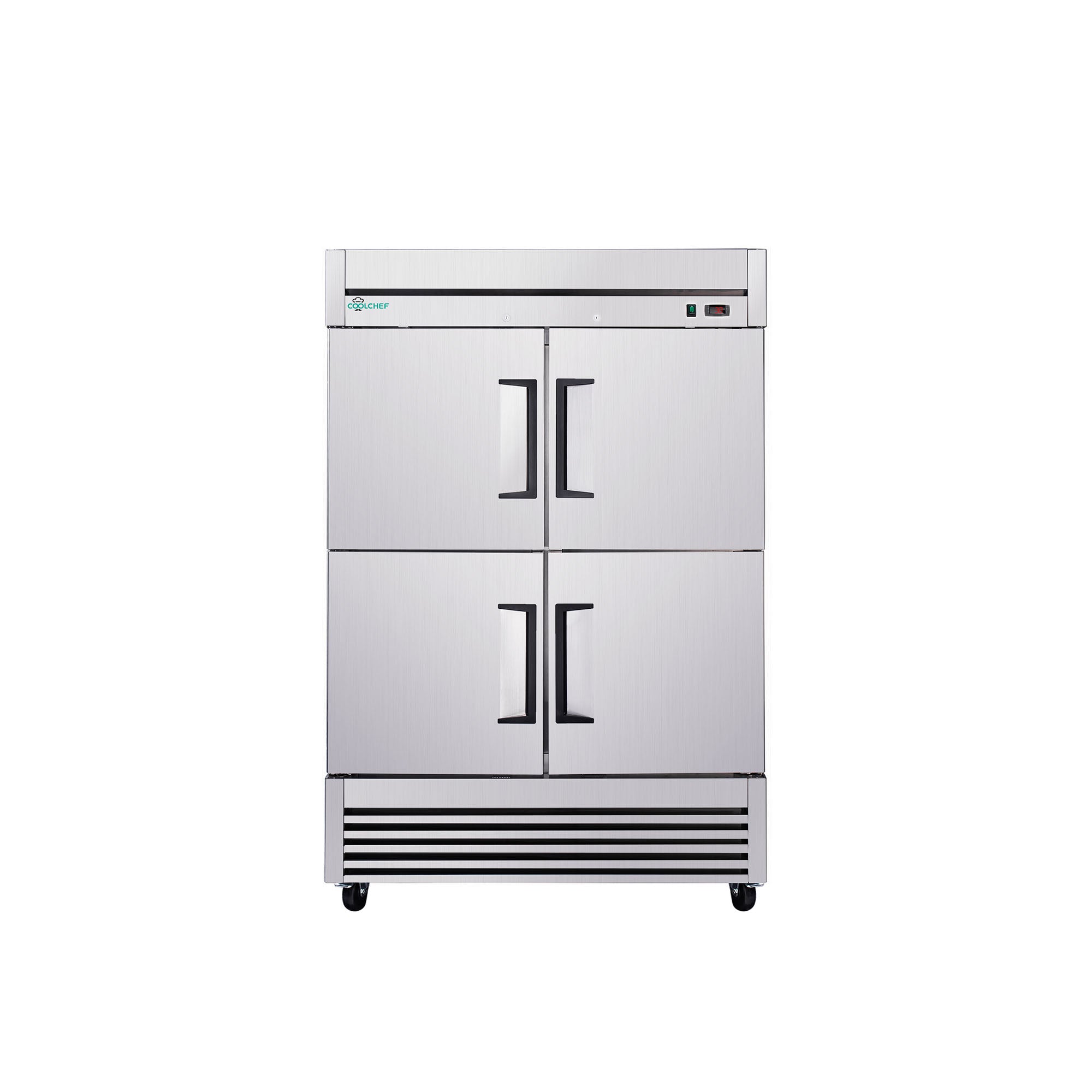 49 Cu Ft 54" Commercial 4 Half Door Reach-In Refrigerator ETL